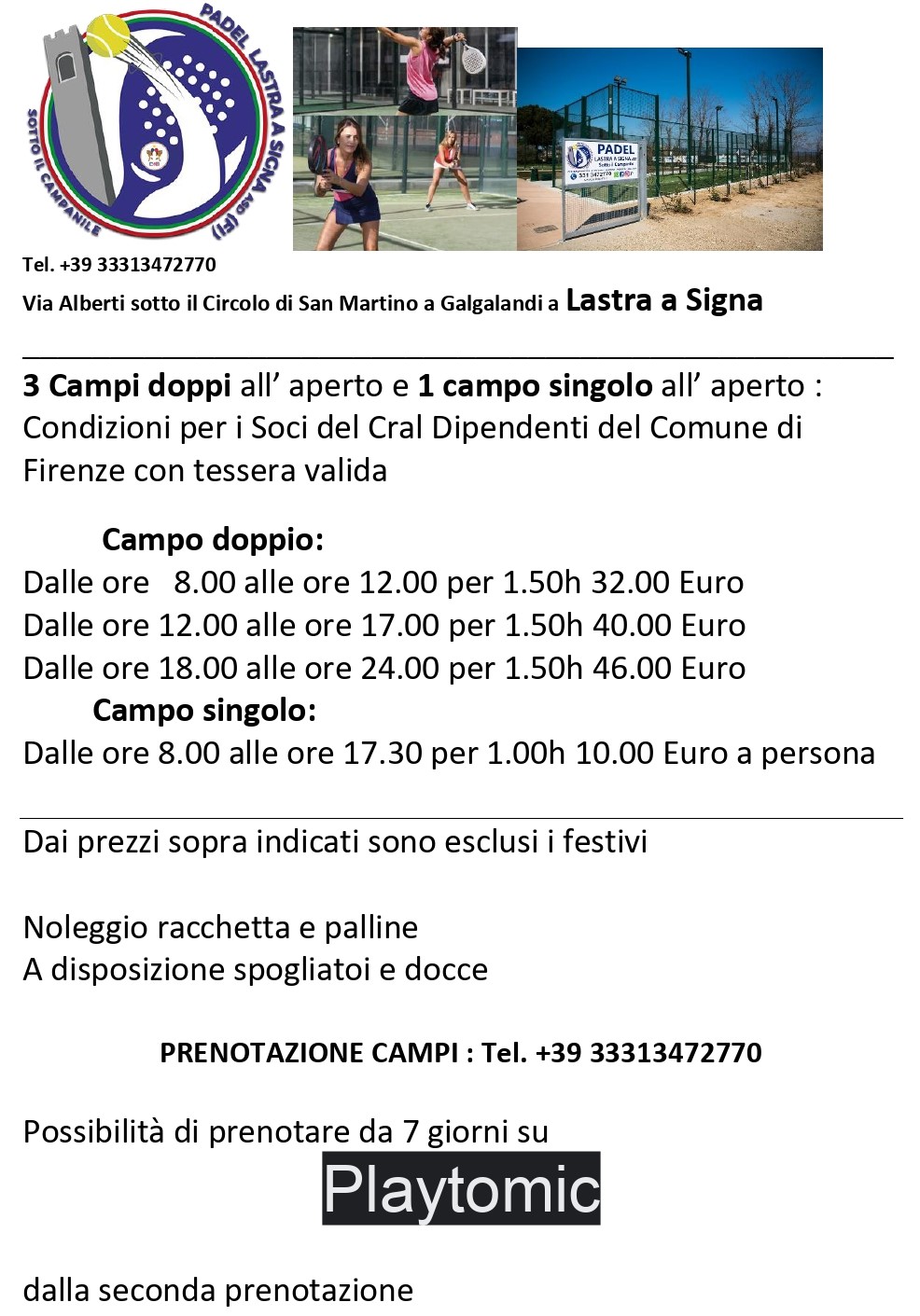 Padel Lastra a Signa