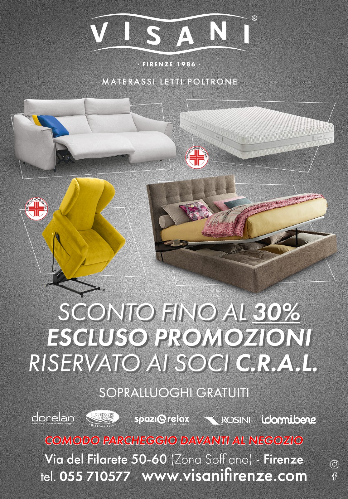 Visani - Letti, Materassi Poltrone